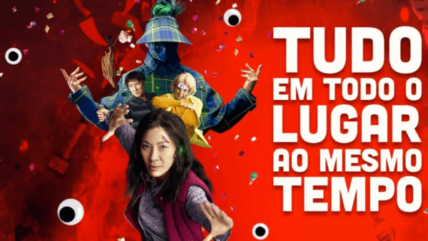Cena do filme Tudo em Todo Lugar ao Mesmo Tempo ilustrando versões paralelas